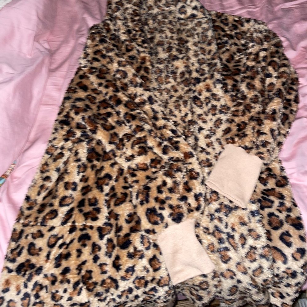 Womens Cheetah Print Soft Jacket